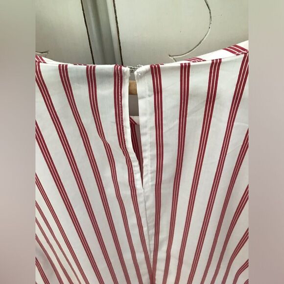 Worthington Red and White Striped Blouse - Picture 2 of 7